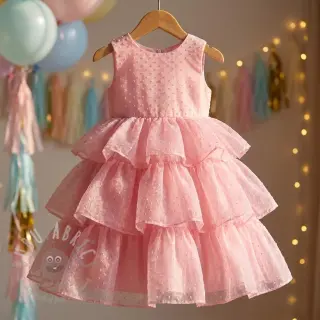 Tiul DOTS pink