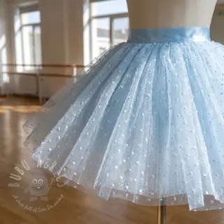 Tiul DOTS light blue