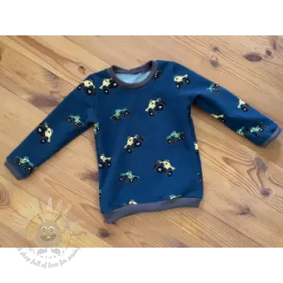 Dresówka drapana SOFT Monstertruck indigo