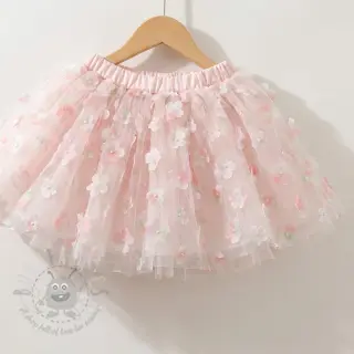 Tiul RETRO Flowers lavender