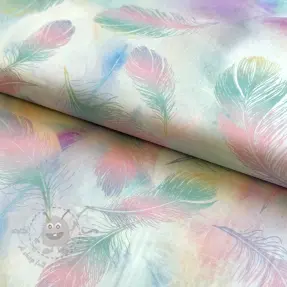 Bawełniana tkanina VOILE Feathers digital print