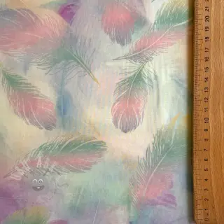 Bawełniana tkanina VOILE Feathers digital print