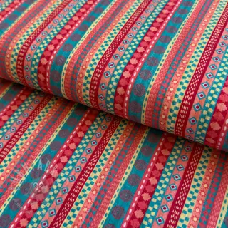 Bawełniana tkanina Bubble Stripe design A digital print