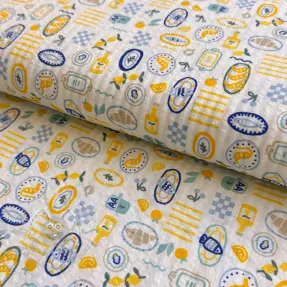 Bawełniana tkanina Bubble Stripe design C digital print