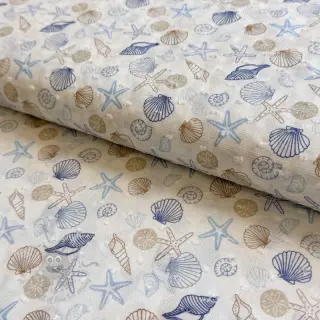 Bawełniana tkanina DOBBY Shells digital print
