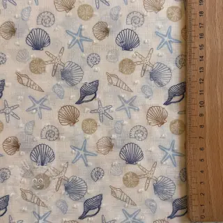 Bawełniana tkanina DOBBY Shells digital print