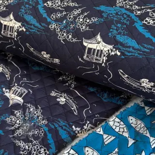 Bawełniana tkanina QUILT DOUBLE SIDED Square design B