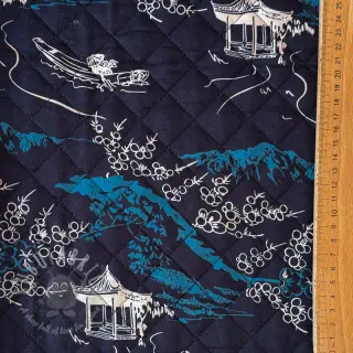 Bawełniana tkanina QUILT DOUBLE SIDED Square design B