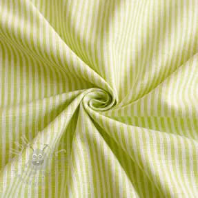 Len z bawełną Stripe lime