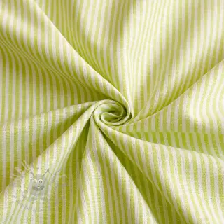 Len z bawełną Stripe lime