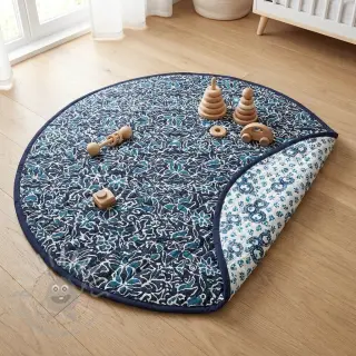 Bawełniana tkanina QUILT DOUBLE SIDED Square design C