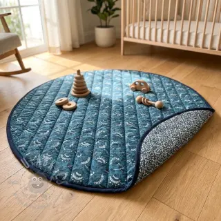 Bawełniana tkanina QUILT DOUBLE SIDED Stripe design A