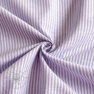 Len z bawełną Stripe purple
