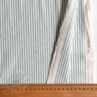 Len z bawełną Stripe pastel green