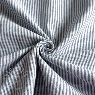 Len z bawełną Stripe jeans