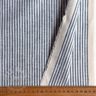 Len z bawełną Stripe jeans