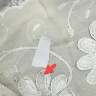 Bawełniana tkanina EMBROIDERY Bellagio cream 2nd class