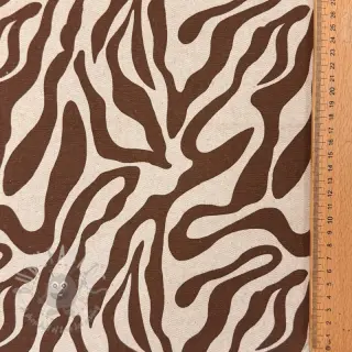 Tkanina dekoracyjna Linenlook Animal dark brown