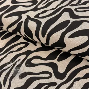 Tkanina dekoracyjna Linenlook Animal black