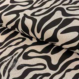 Tkanina dekoracyjna Linenlook Animal black