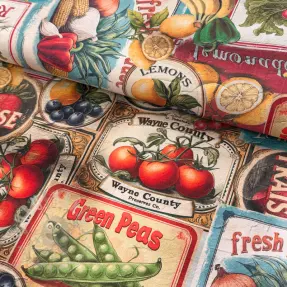 Tkanina dekoracyjna Vegetables digital print