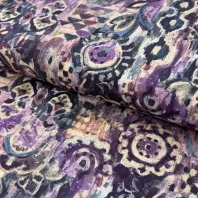 Tkanina dekoracyjna Abstract purple digital print