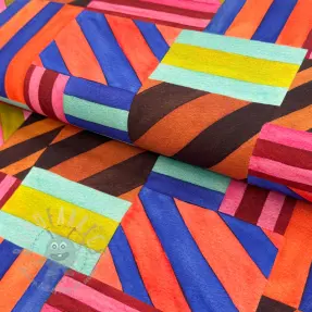 Tkanina dekoracyjna Stripes multi digital print