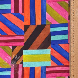 Tkanina dekoracyjna Stripes multi digital print