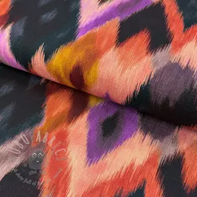 Tkanina dekoracyjna SLUB Abstract multi digital print
