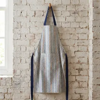 Tkanina dekoracyjna Linenlook Blue pattern digital print