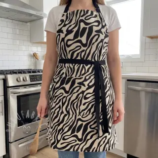 Tkanina dekoracyjna Linenlook Animal black