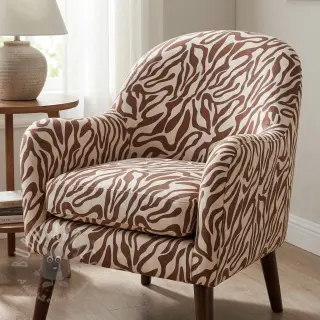 Tkanina dekoracyjna Linenlook Animal dark brown