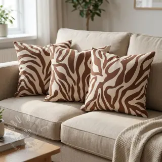 Tkanina dekoracyjna Linenlook Animal dark brown