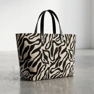 Tkanina dekoracyjna Linenlook Animal black