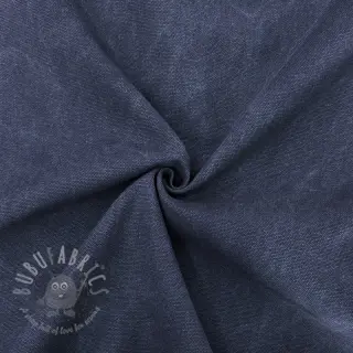 Tkanina płótno CANVAS STONEWASHED dark navy
