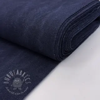 Tkanina płótno CANVAS STONEWASHED dark navy