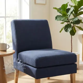 Tkanina płótno CANVAS STONEWASHED dark navy