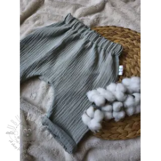 Muślin double gauze dark mint