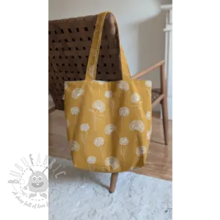 Tkanina dekoracyjna Linenlook Elegant dandelion golden yellow