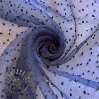Tiul DOTS dark blue