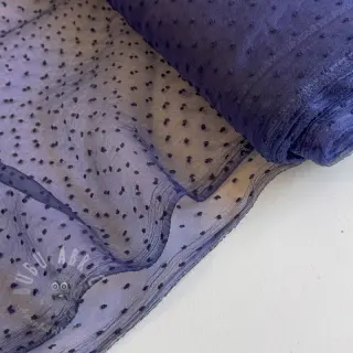 Tiul DOTS dark blue