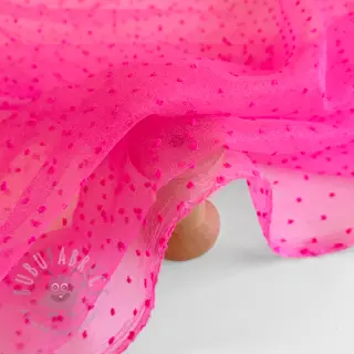 Tiul DOTS dark blue