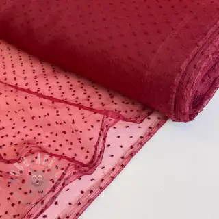 Tiul DOTS bordeaux