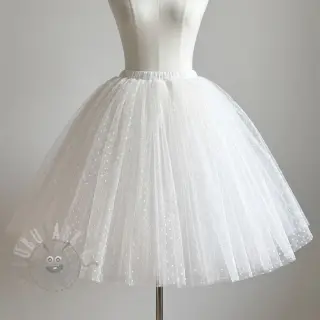 Tiul DOTS white