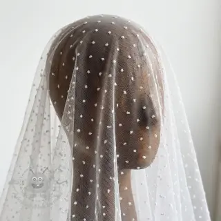 Tiul DOTS white