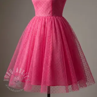 Tiul DOTS dark blue