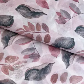 Lyocell z lnem i jedwabiem Retro Flowers design B