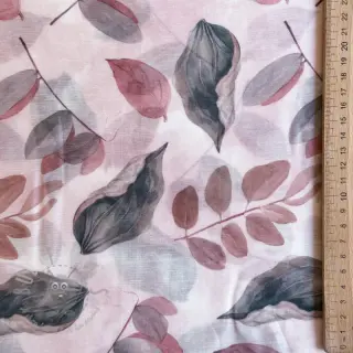 Lyocell z lnem i jedwabiem Retro Flowers design B