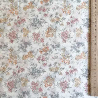 Lyocell z lnem i jedwabiem Retro Flowers design E