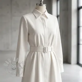 Bawełniana tkanina TWILL Mango off white